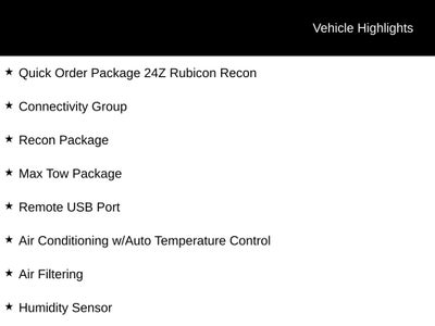 2017 Jeep Wrangler Unlimited Rubicon Recon
