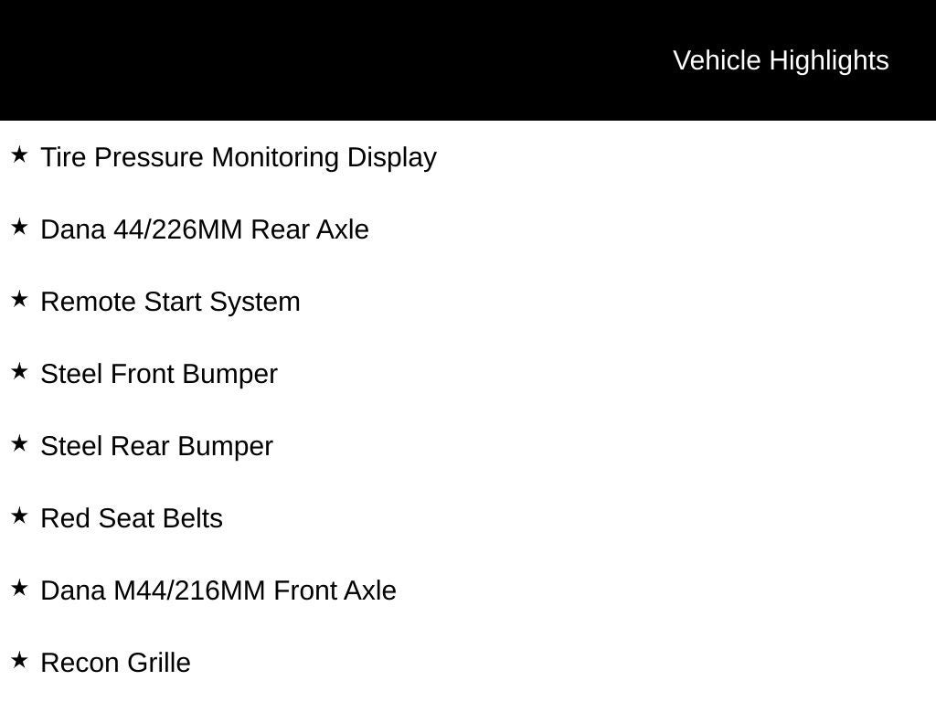 2017 Jeep Wrangler Unlimited Rubicon Recon