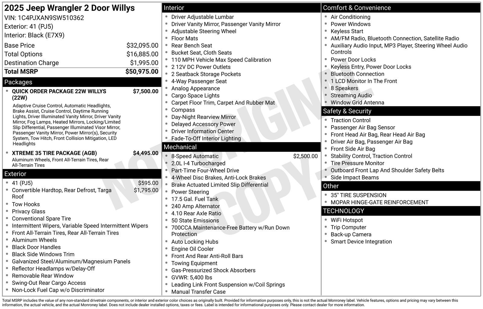 2025 Jeep Wrangler Willys