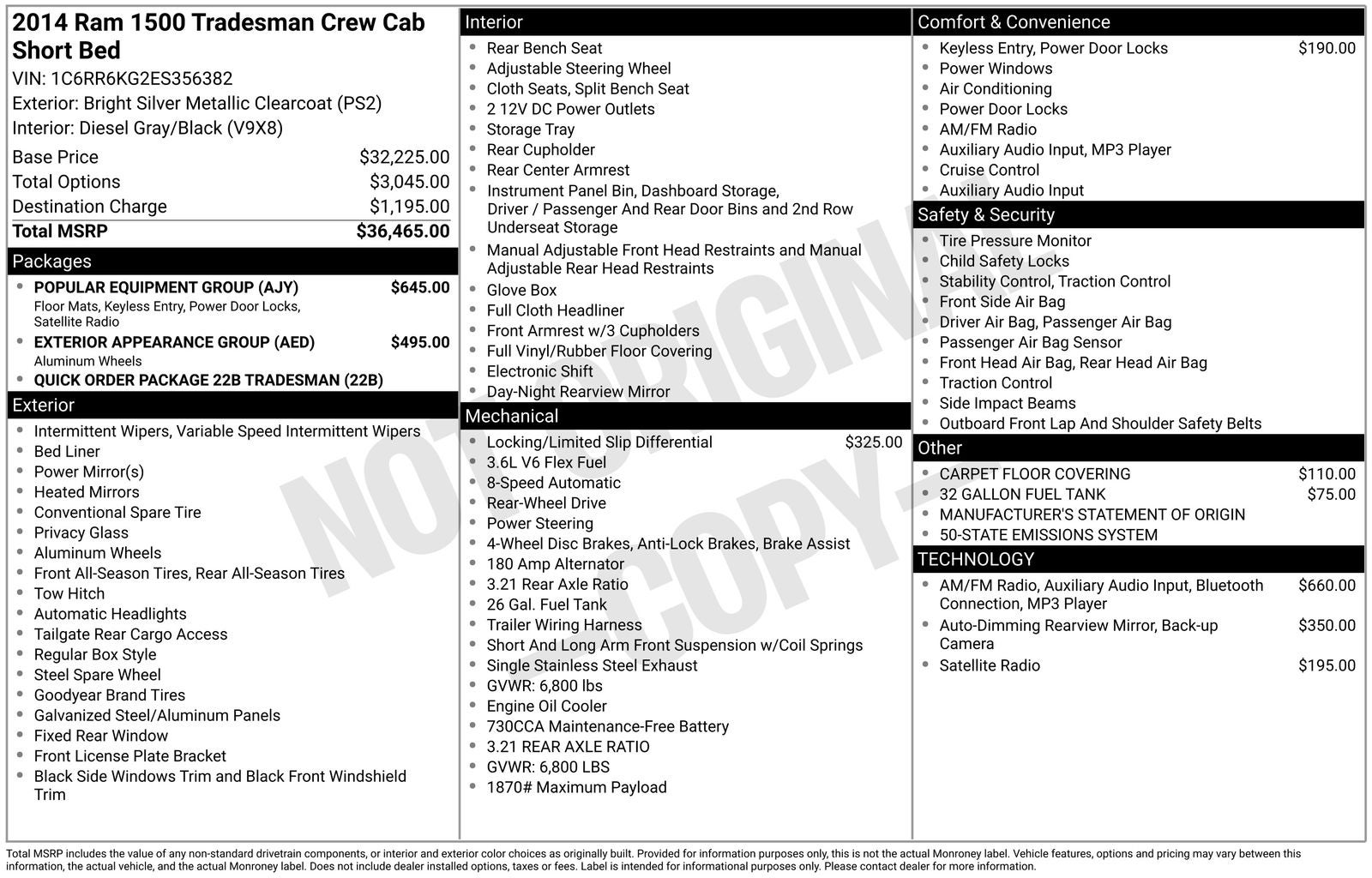 2014 RAM 1500 Tradesman