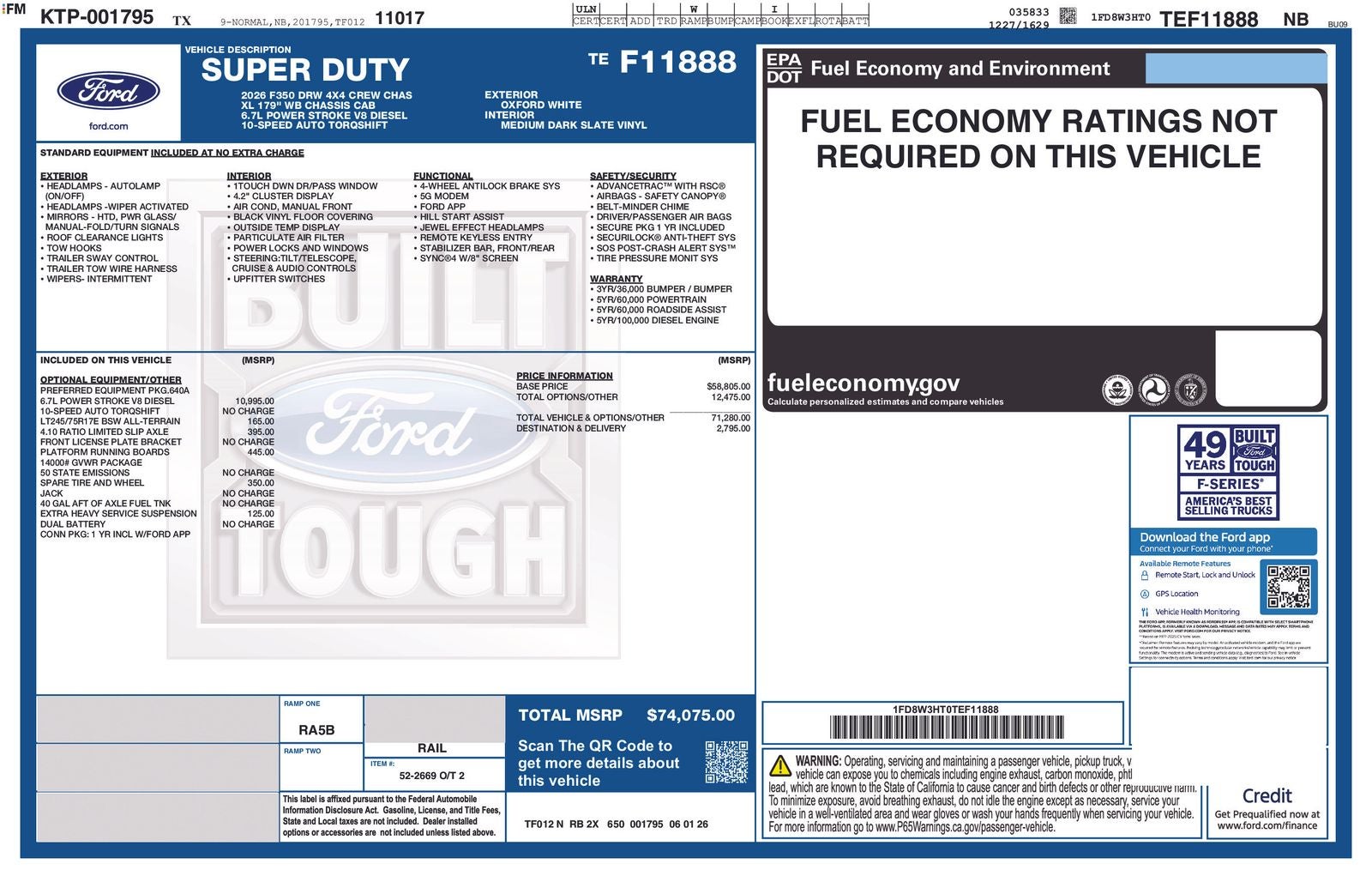 2026 Ford Chassis Cab F-350® XL