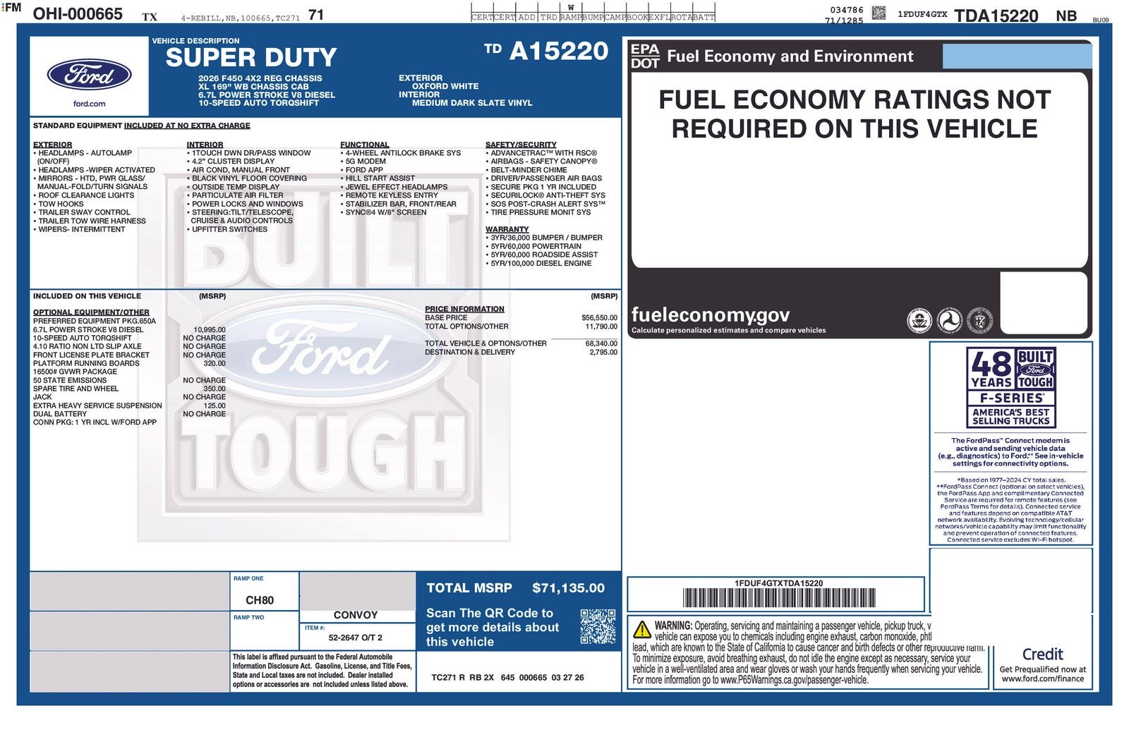 2026 Ford Chassis Cab F-450® XL
