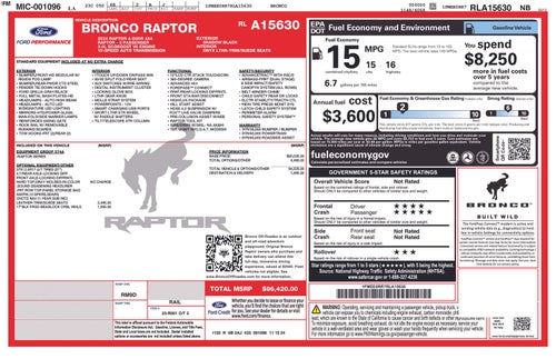 2024 Ford Bronco Raptor