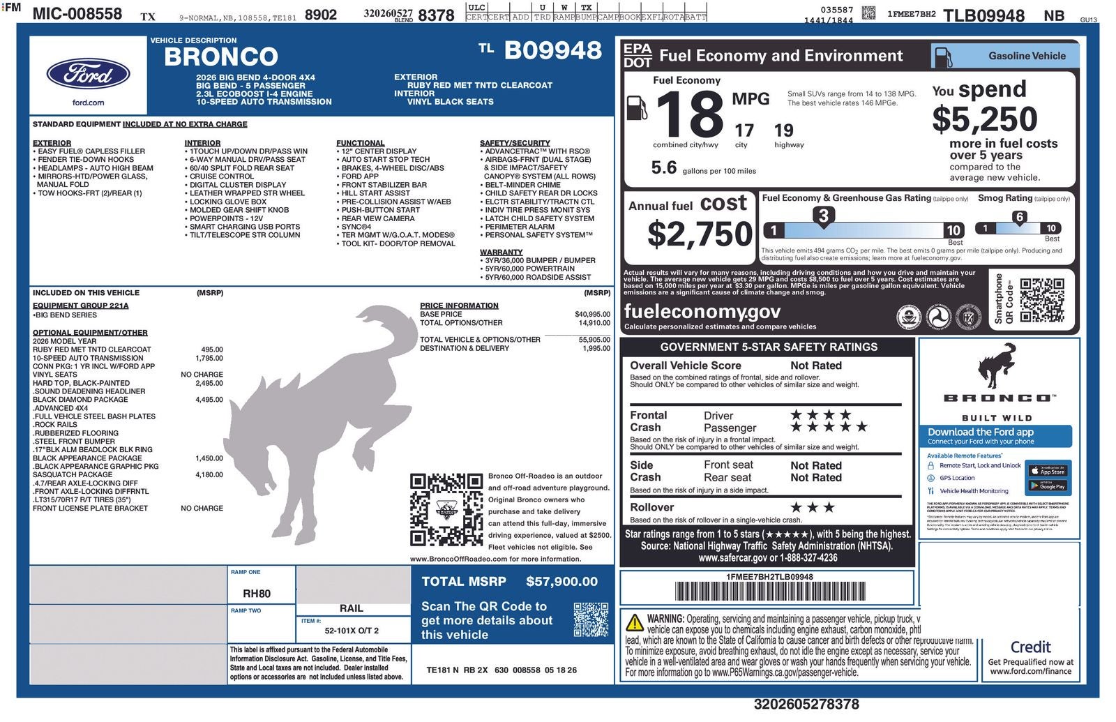 2026 Ford Bronco Big Bend®