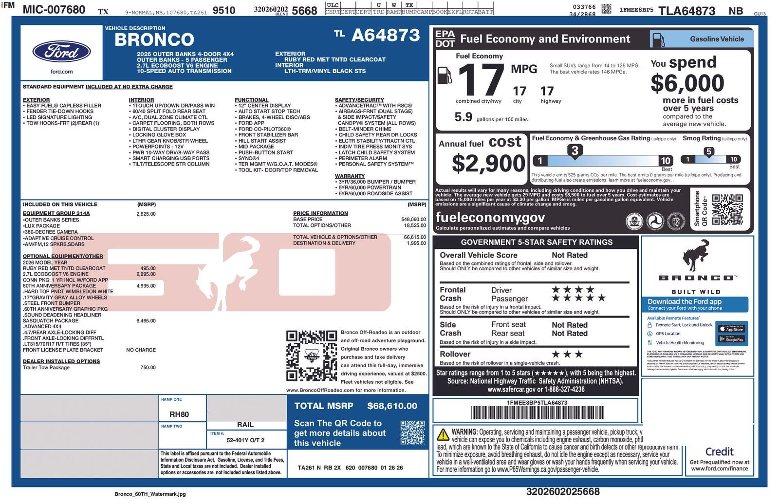 2026 Ford Bronco Outer Banks®