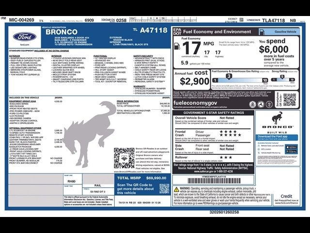 2026 Ford Bronco Badlands®