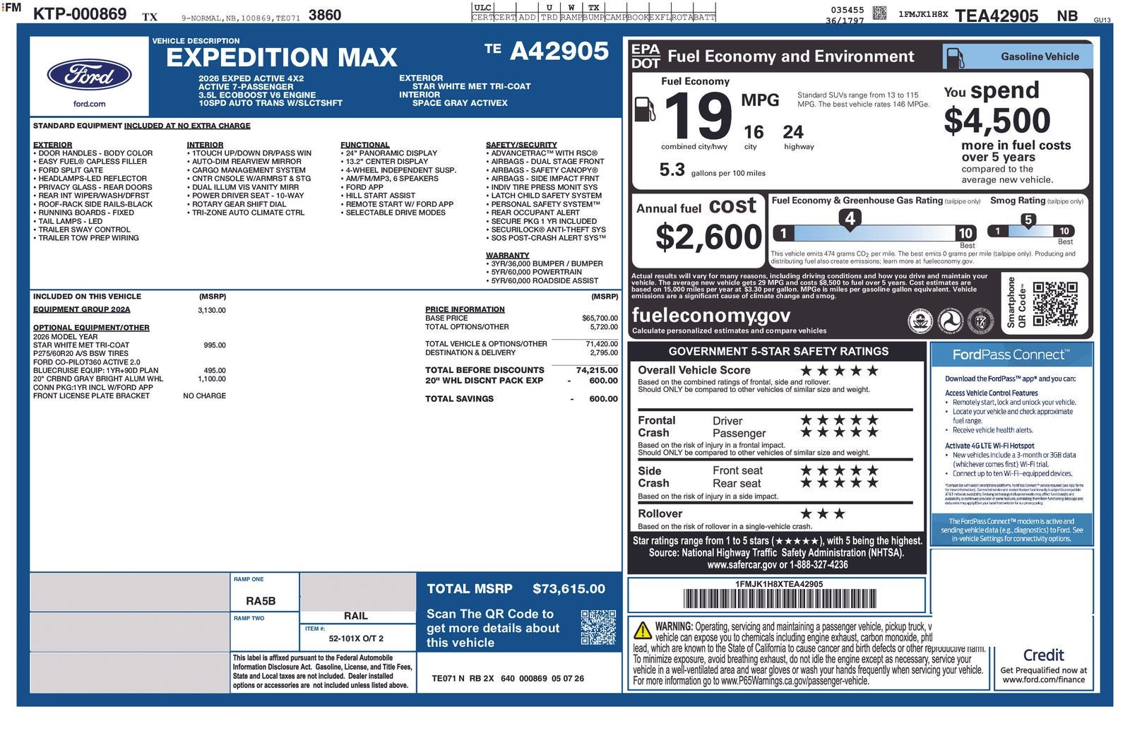2026 Ford Expedition MAX Active