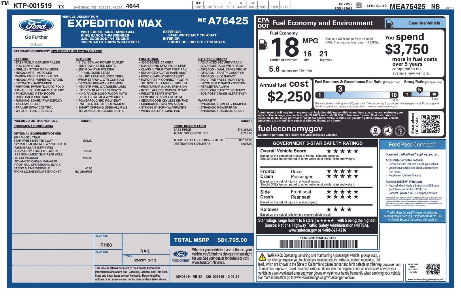 2021 Ford Expedition Max King Ranch