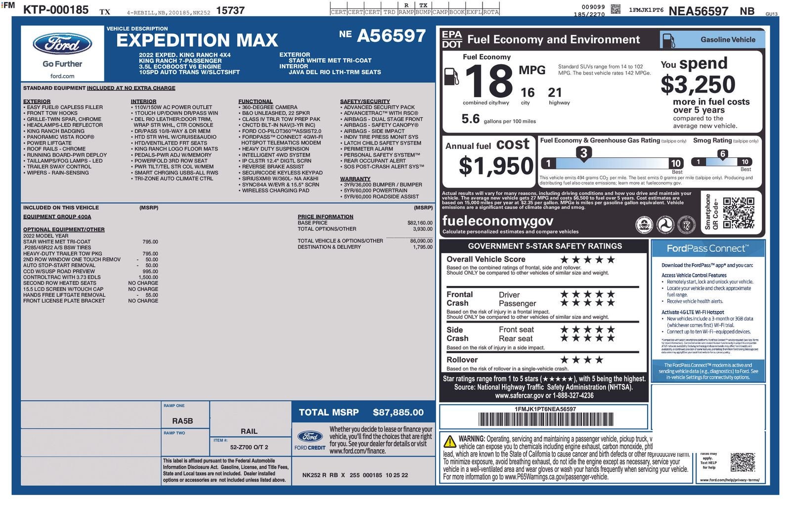 2022 Ford Expedition Max King Ranch