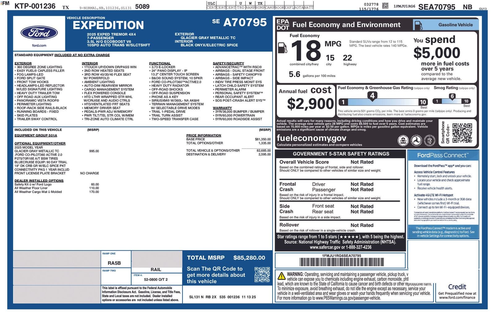 2025 Ford Expedition TREMOR®