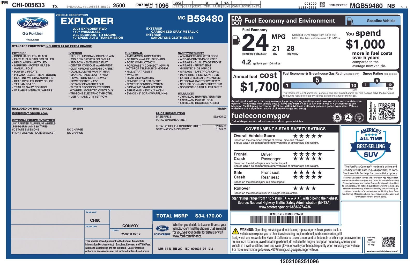 2021 Ford Explorer Base