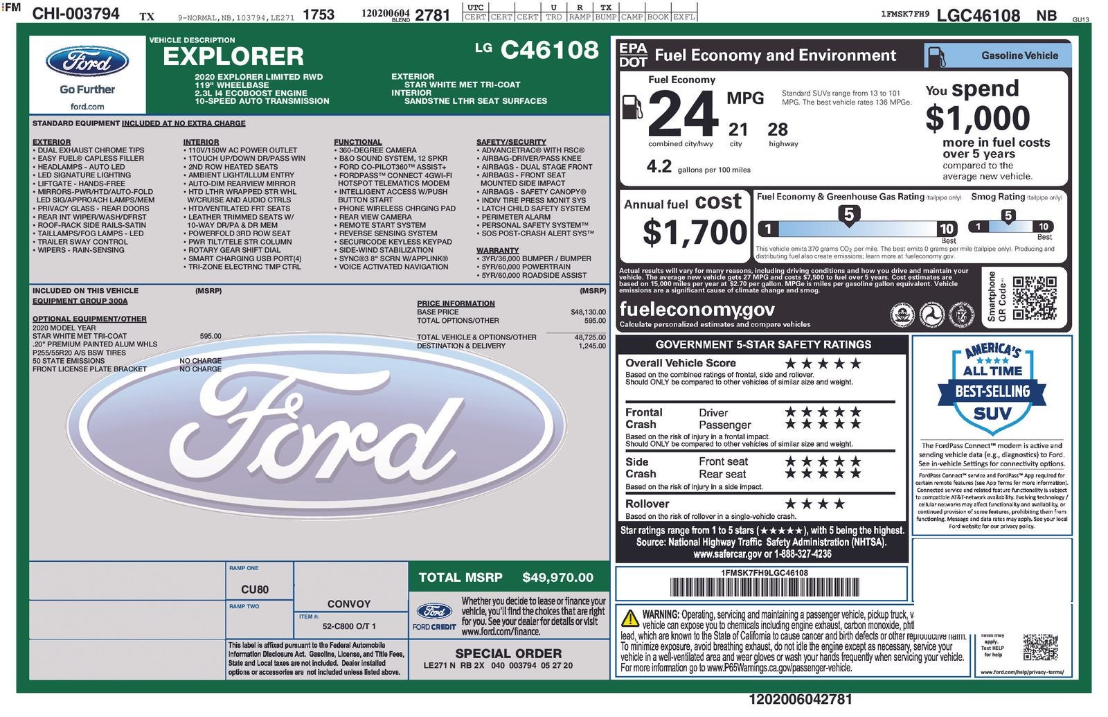 2020 Ford Explorer Limited