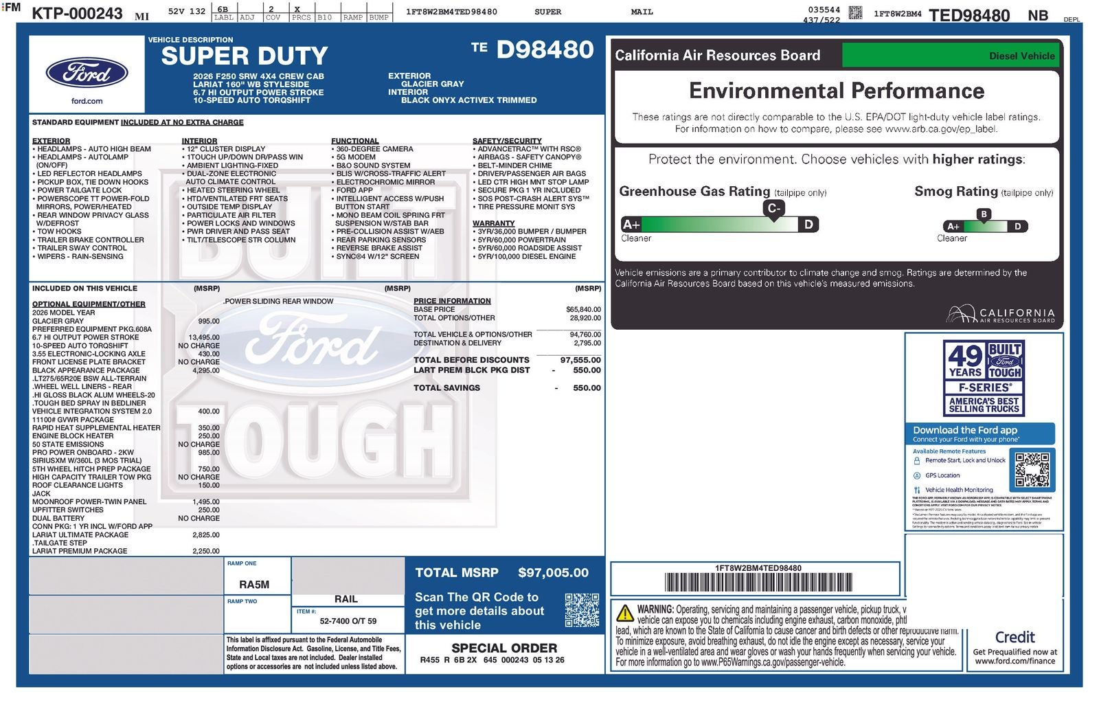 2026 Ford Super Duty F-250® Lariat®