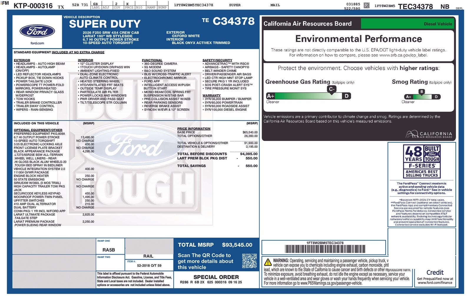 2026 Ford Super Duty F-250® Lariat®