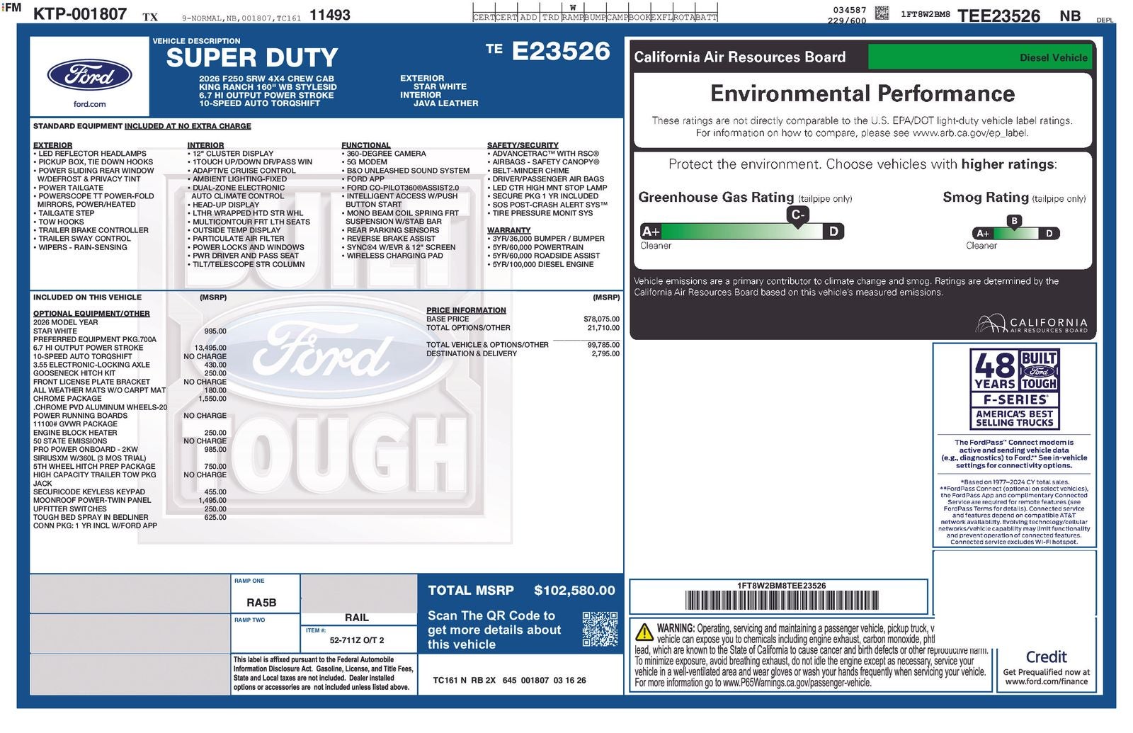 2026 Ford Super Duty F-250® King Ranch®