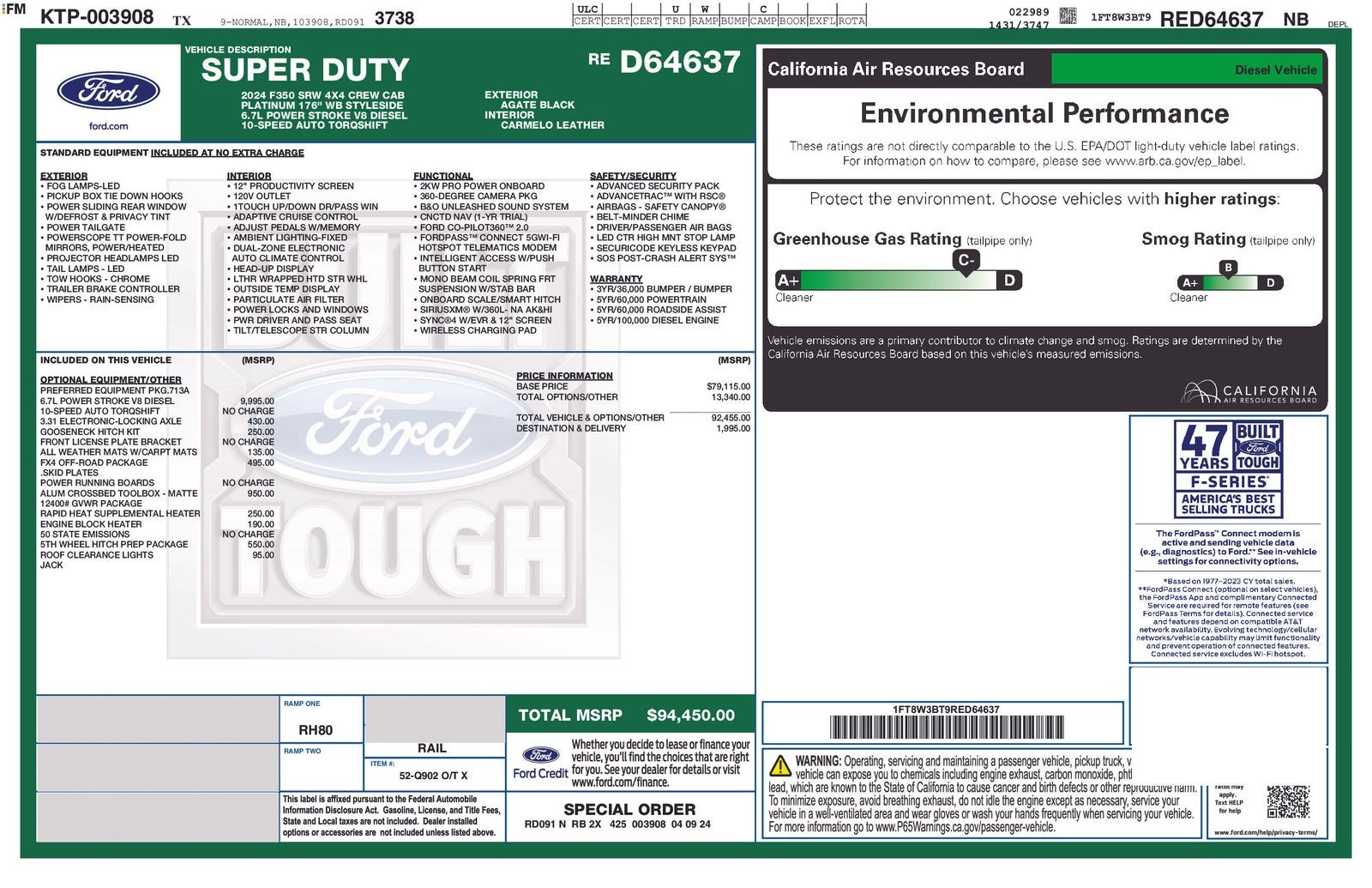 2024 Ford F-350SD Platinum