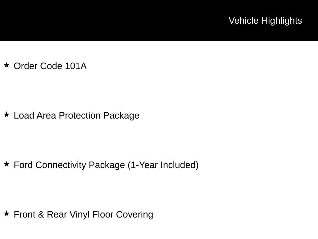 2026 Ford Transit Commercial Cargo Van