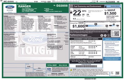 2022 Ford Ranger Lariat