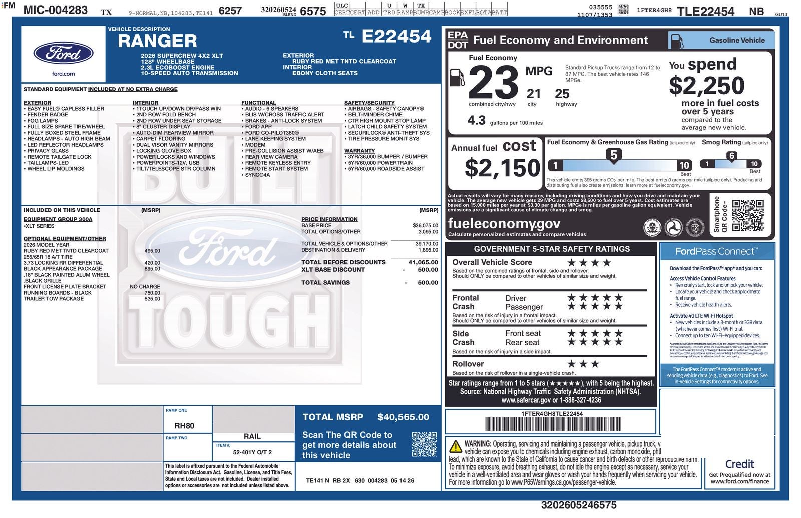 2026 Ford Ranger XLT