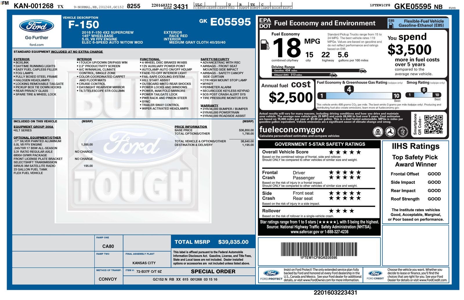 2016 Ford F-150 XLT
