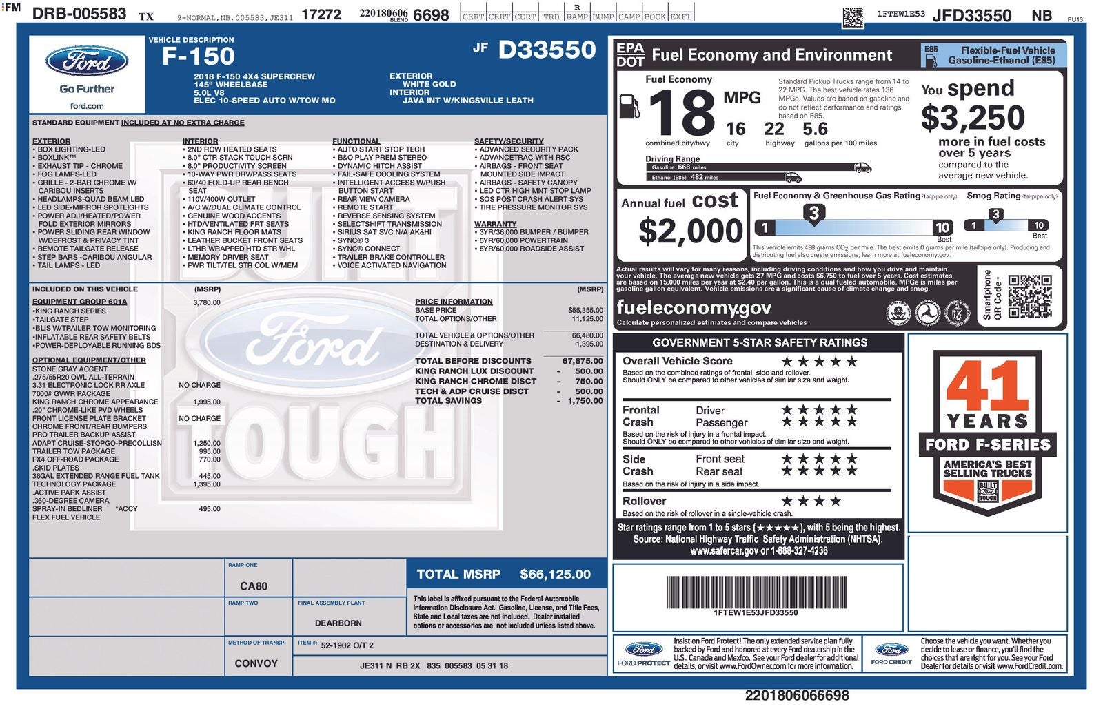 2018 Ford F-150 King Ranch