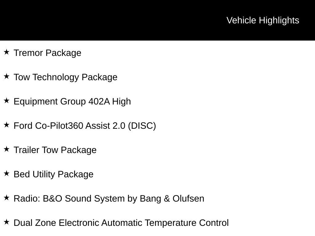 2022 Ford F-150 Tremor