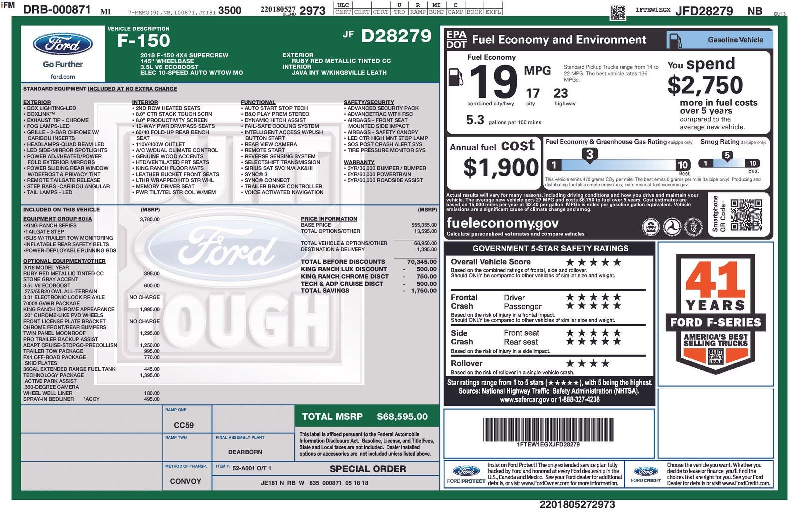 2018 Ford F-150 King Ranch