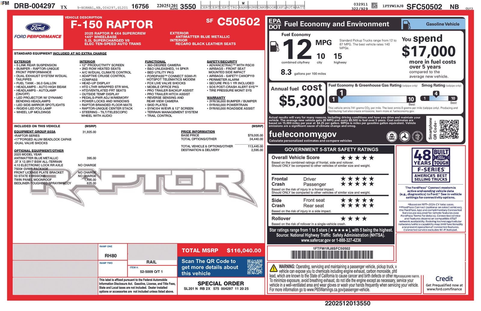 2025 Ford F-150 Raptor®