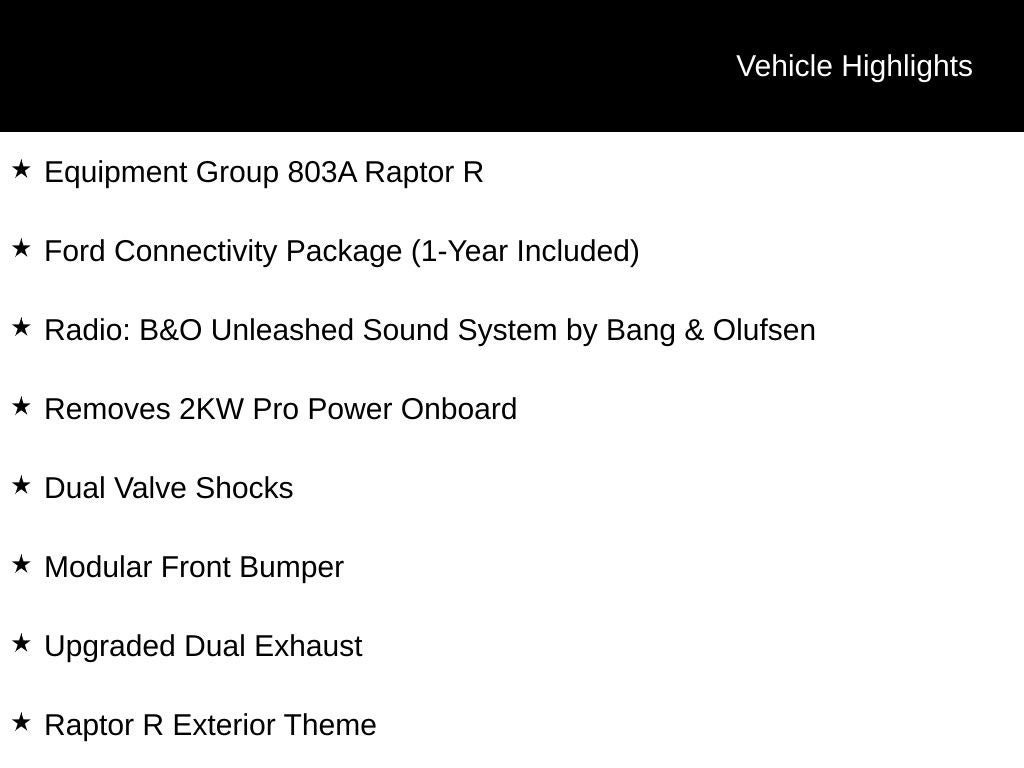 2026 Ford F-150 Raptor R