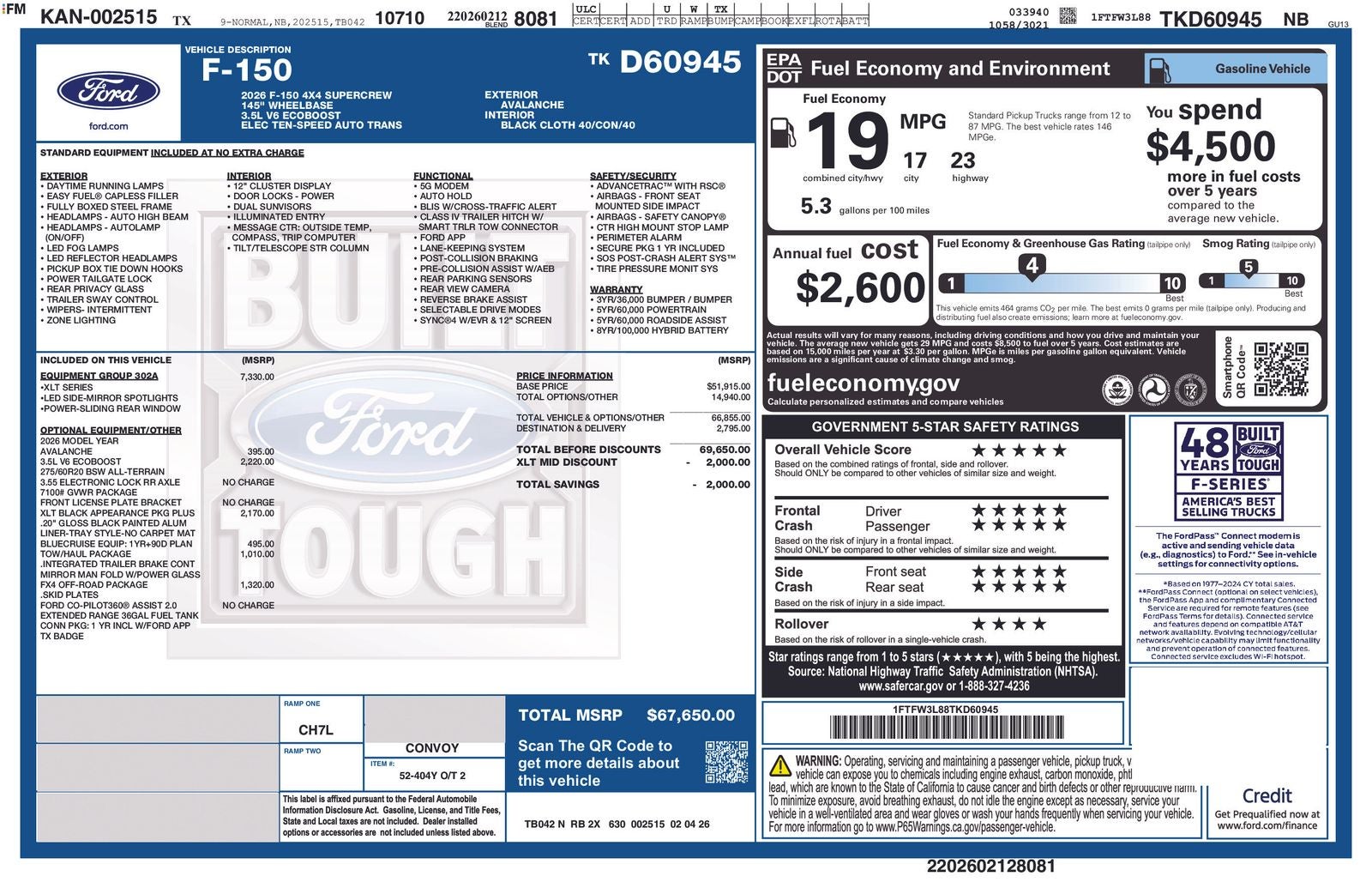 2026 Ford F-150 XLT