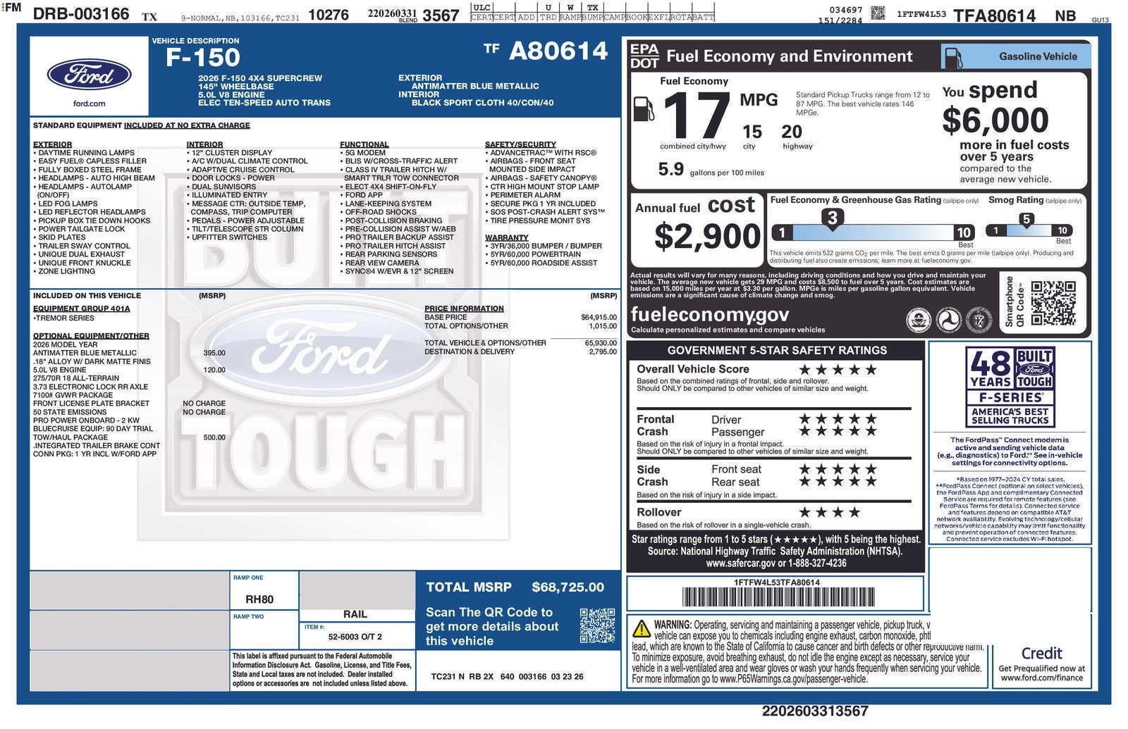 2026 Ford F-150 Tremor®