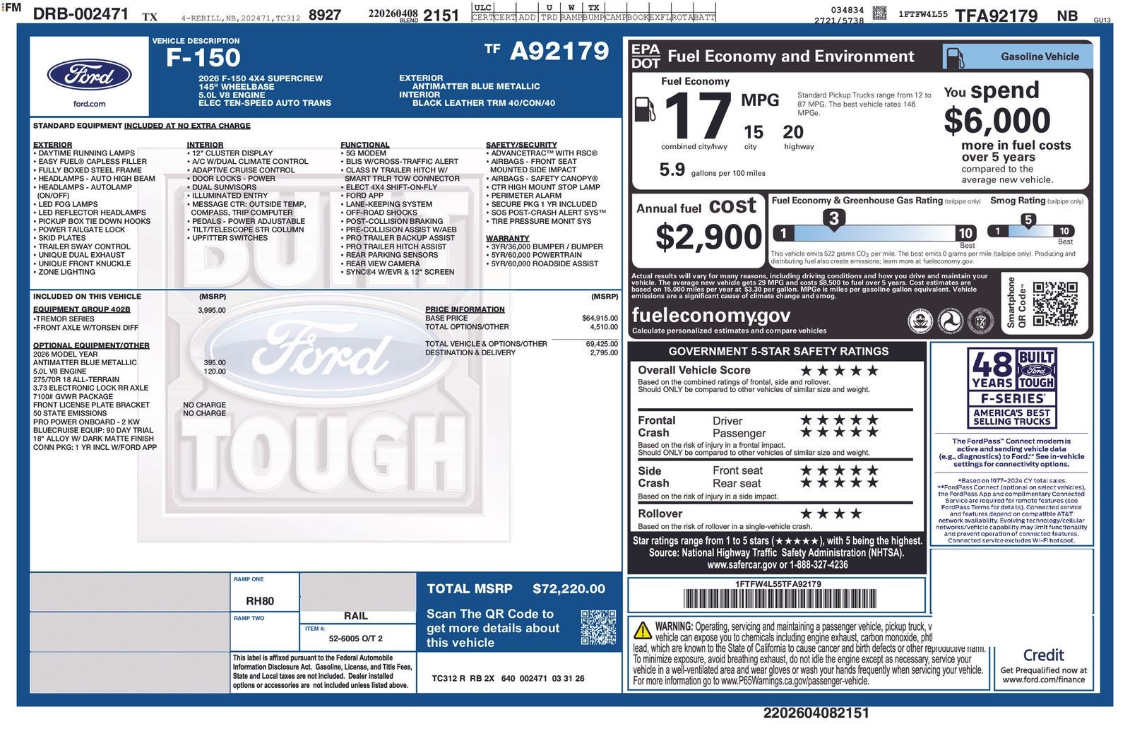 2026 Ford F-150 Tremor®