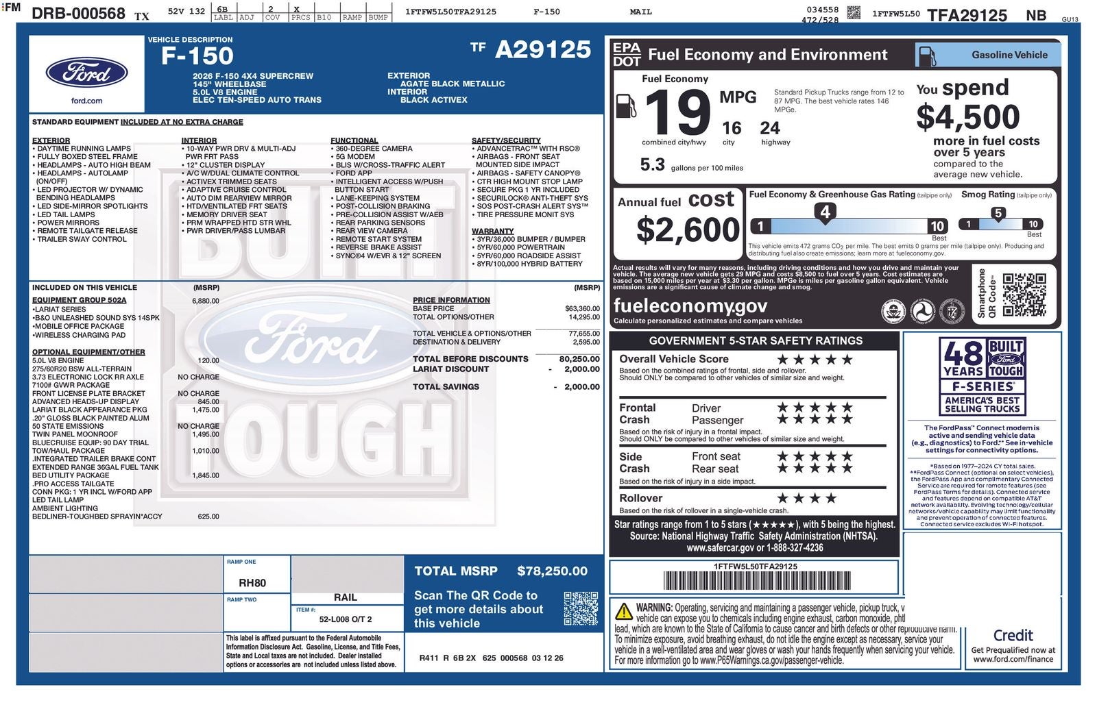 2026 Ford F-150 Lariat®