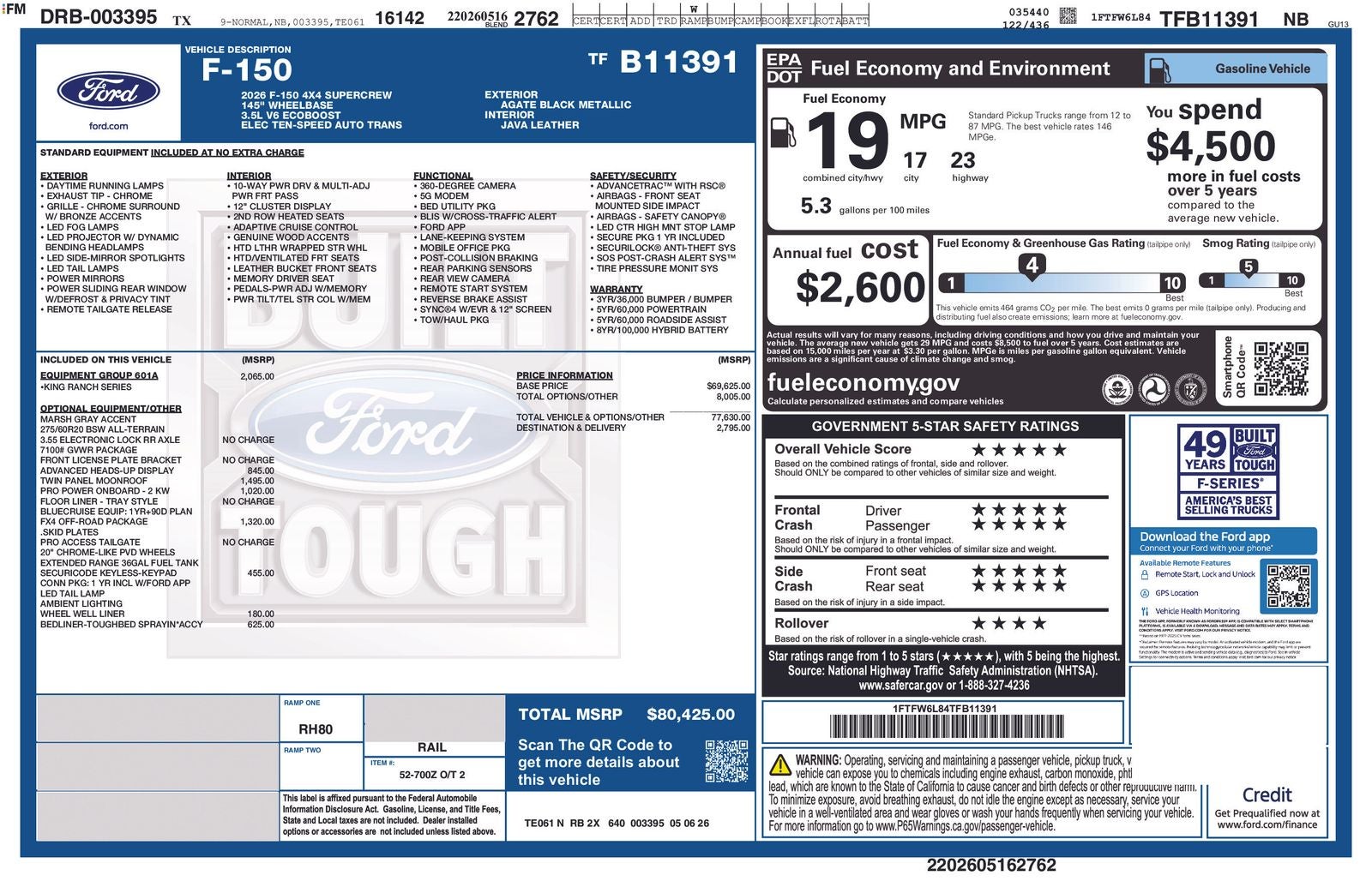 2026 Ford F-150 King Ranch®