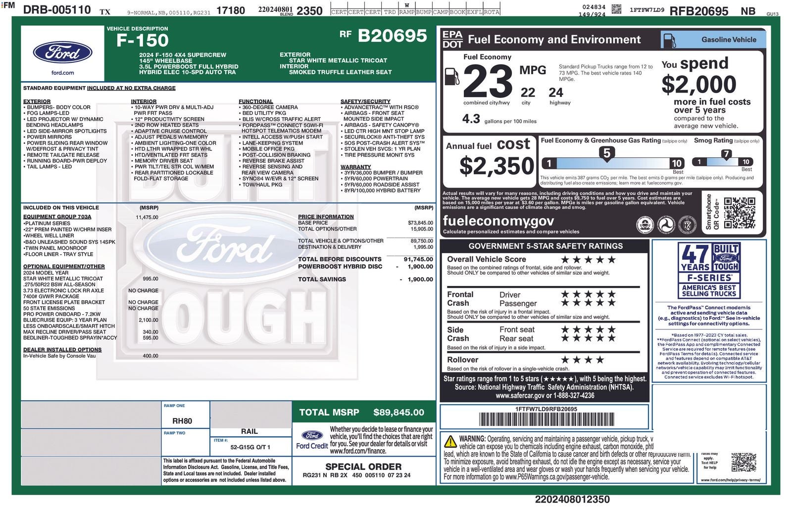 2024 Ford F-150 Platinum