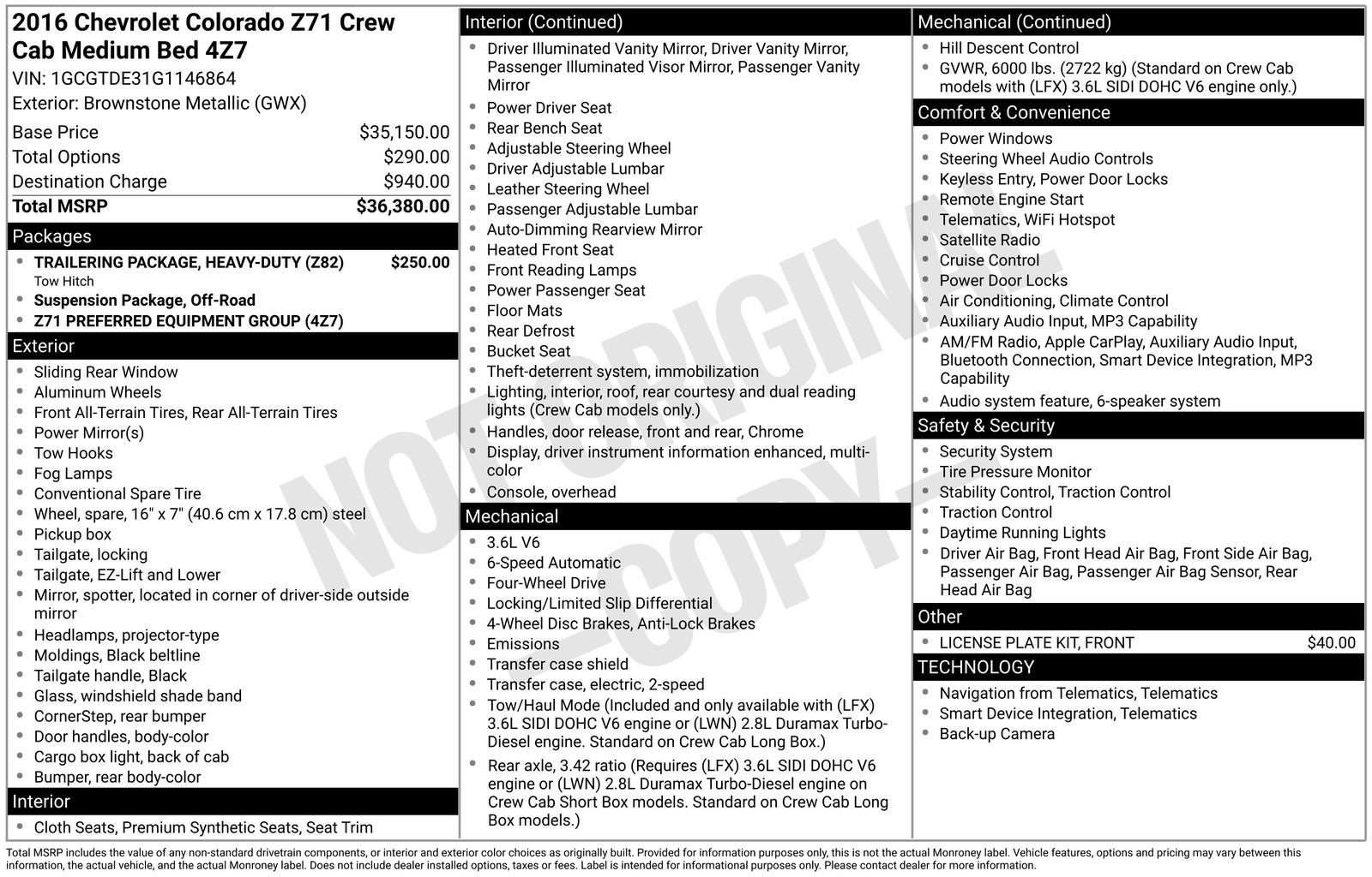 2016 Chevrolet Colorado Z71