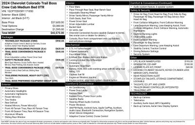 2024 Chevrolet Colorado Trail Boss