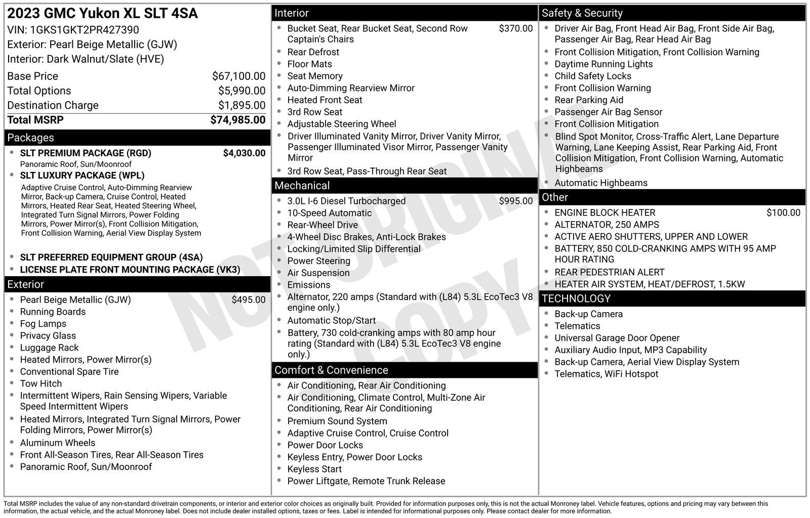 2023 GMC Yukon XL SLT