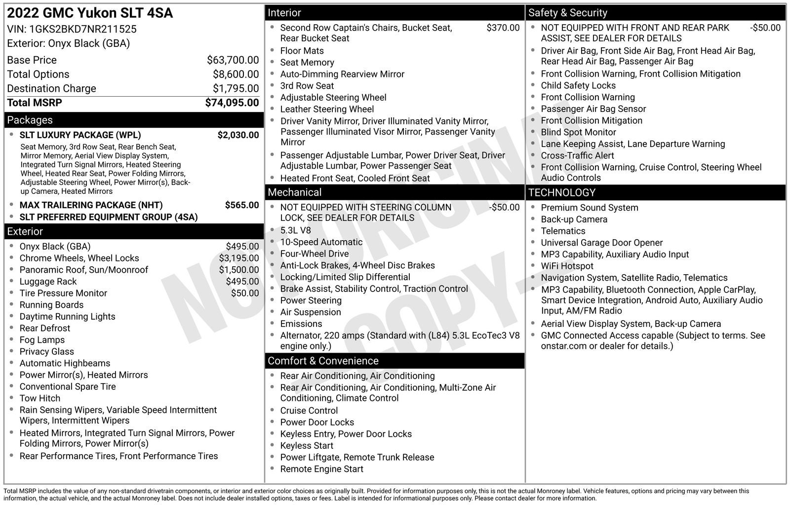 2022 GMC Yukon SLT