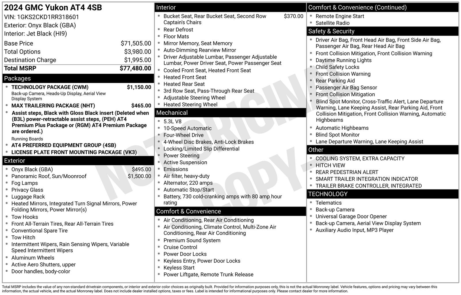 2024 GMC Yukon AT4