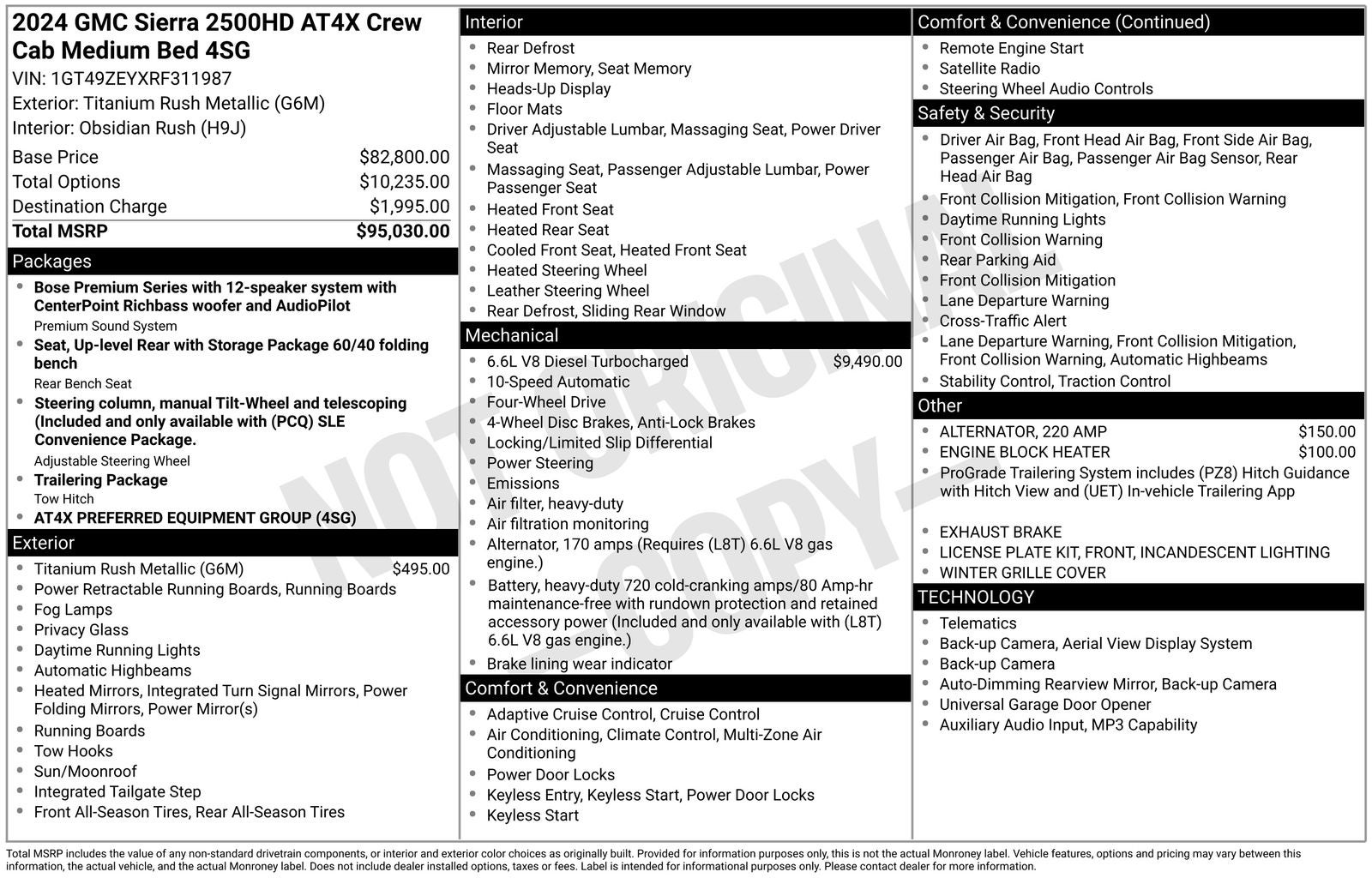 2024 GMC Sierra 2500HD AT4X