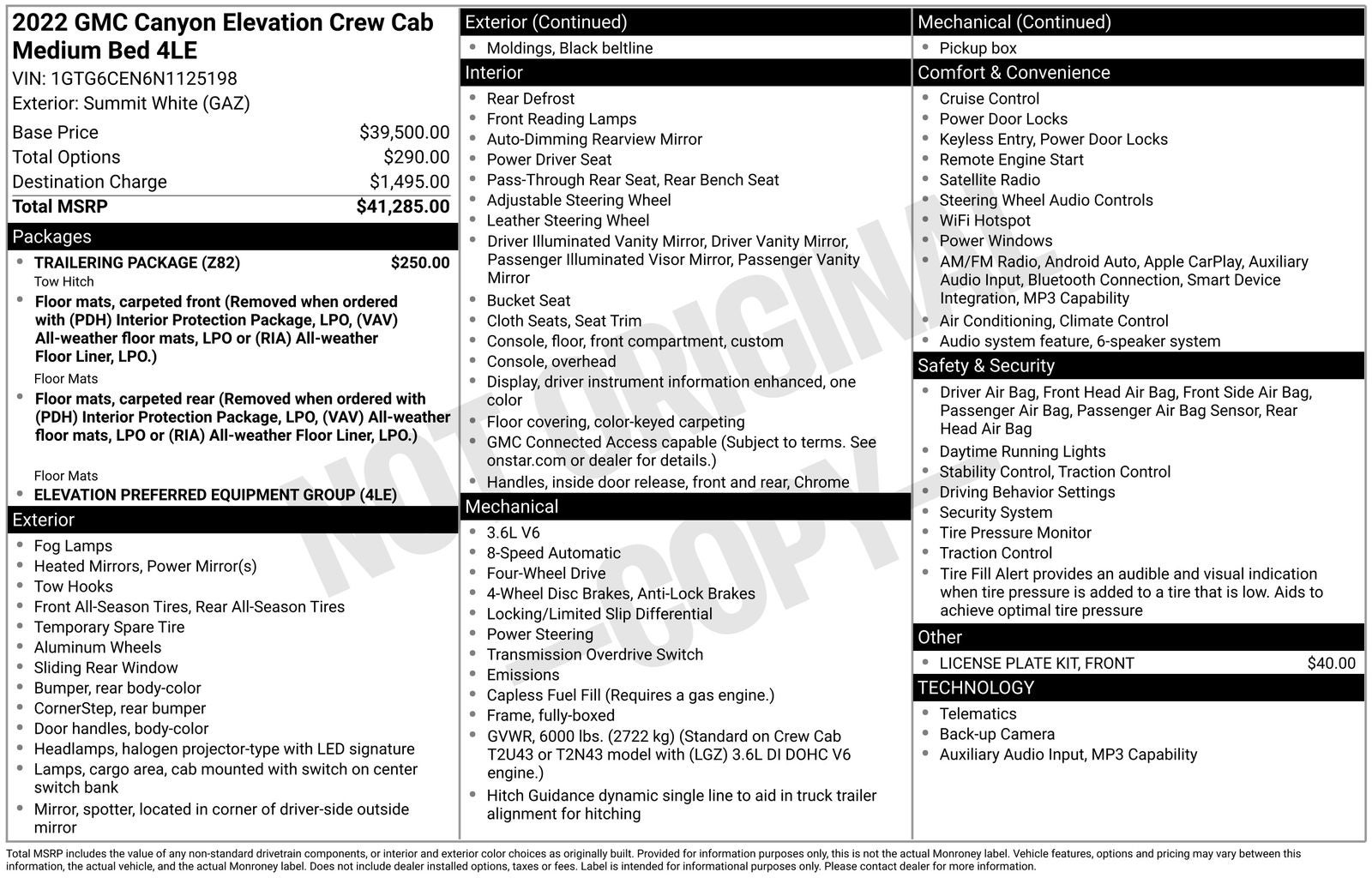 2022 GMC Canyon Elevation