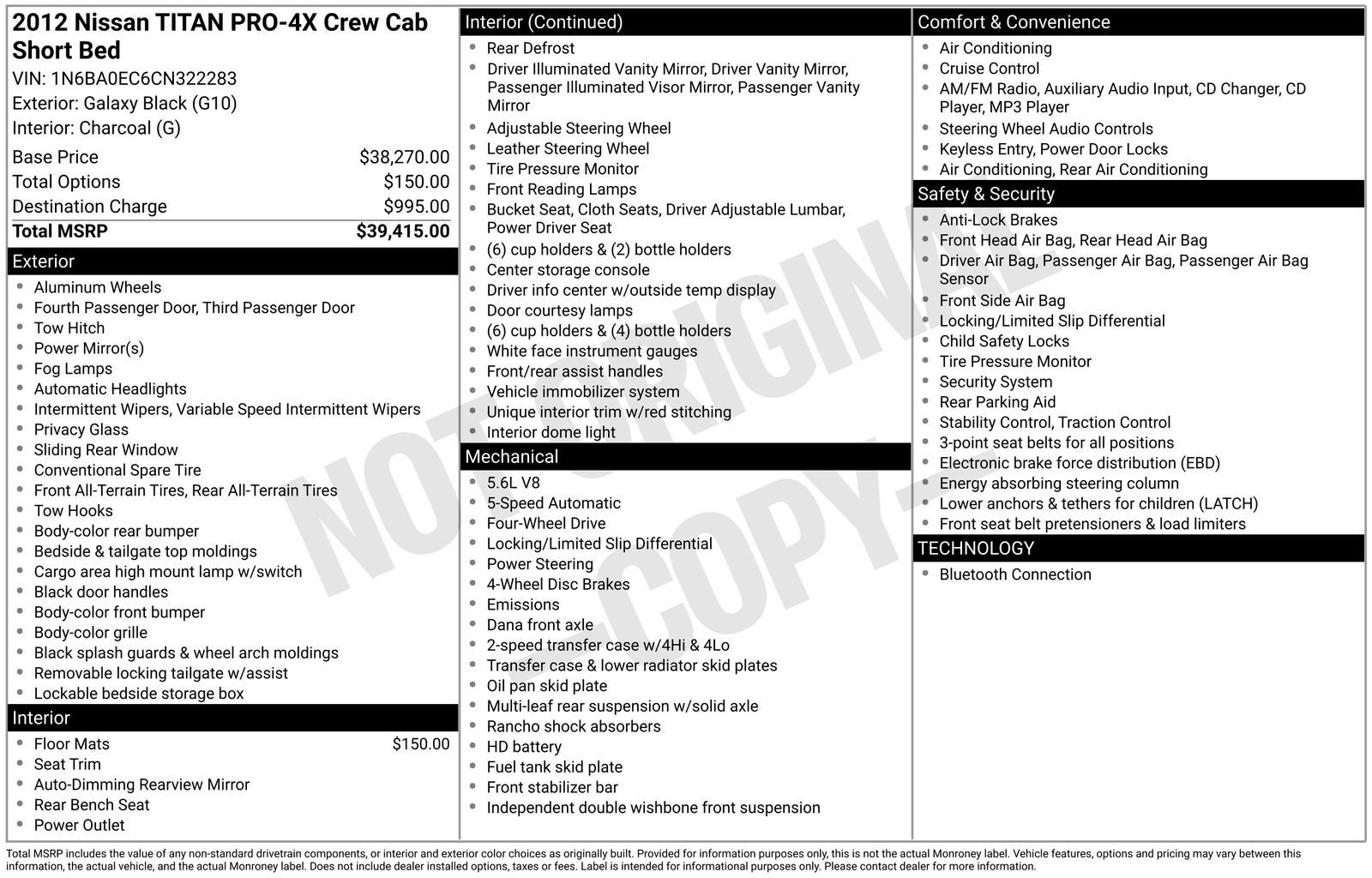 2012 Nissan Titan PRO-4X