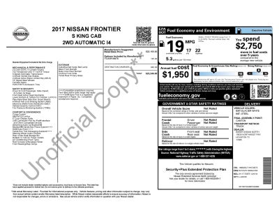2017 Nissan Frontier S