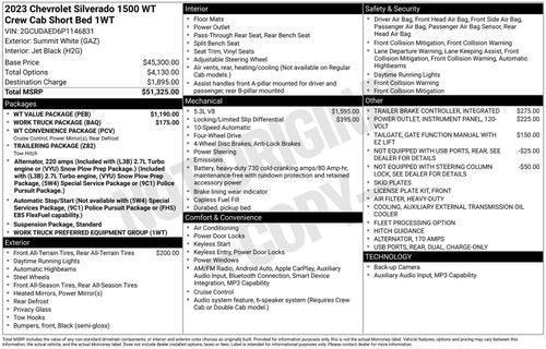 2023 Chevrolet Silverado 1500 WT