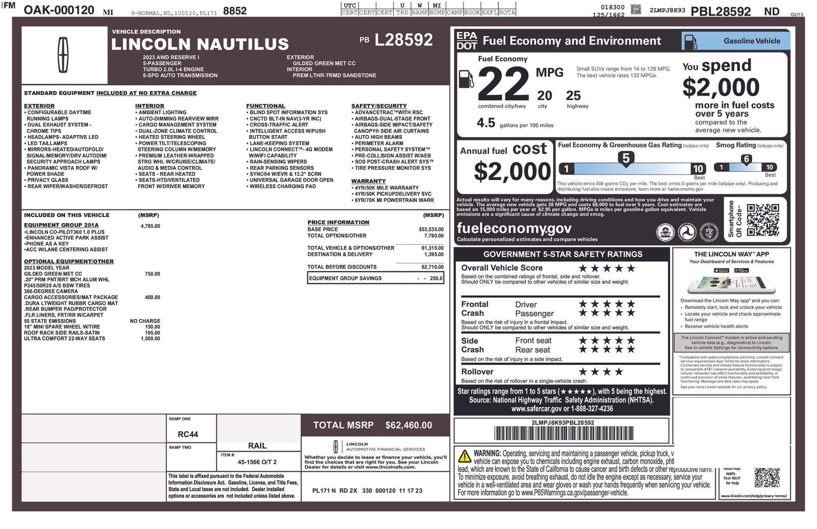 2023 Lincoln Nautilus Reserve AWD's photo