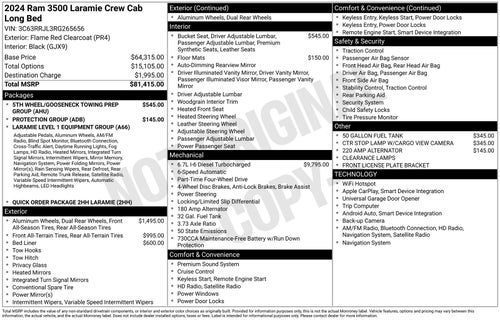 2024 RAM 3500 Laramie