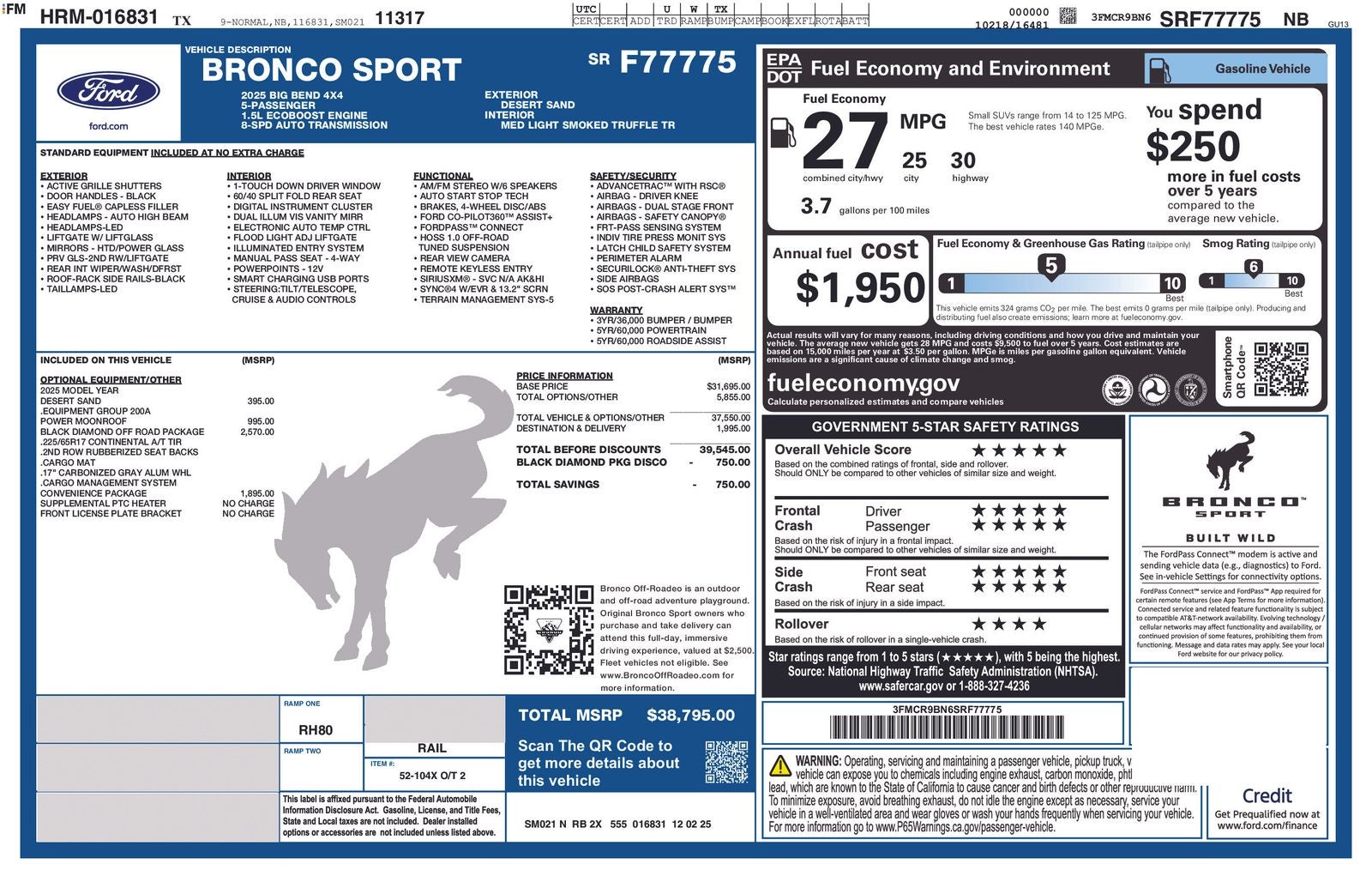 2025 Ford Bronco Sport Big Bend®