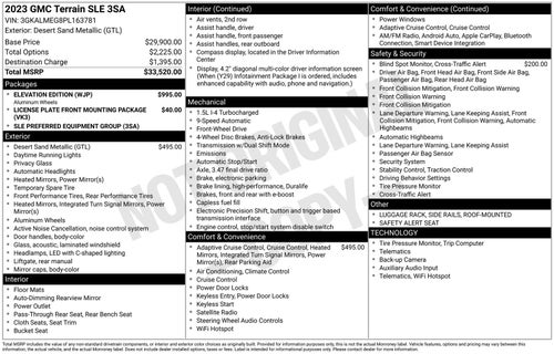 2023 GMC Terrain SLE