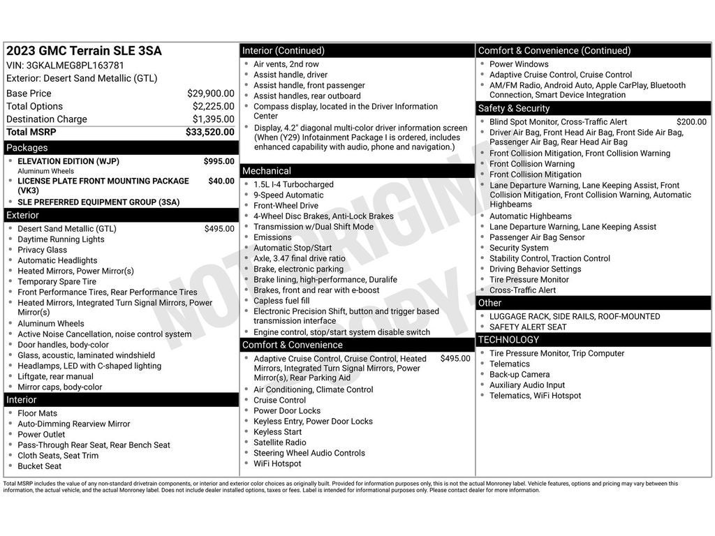 2023 GMC Terrain SLE